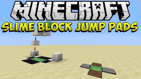 [1.8]Minecraft: Slimeblock Jump Pads