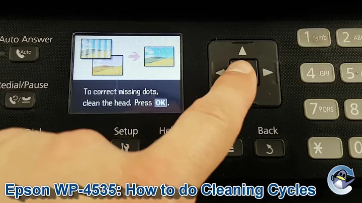 Epson Workforce Pro WP-4535: How to do Printhead Cleaning Cycles and Improve Print Quality