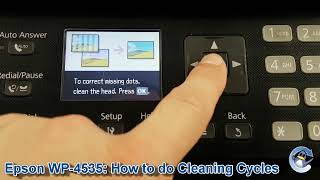 Epson Workforce Pro WP-4535: How to do Printhead Cleaning Cycles