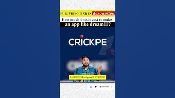 How much does it cost to make an app like dream11? #shorts