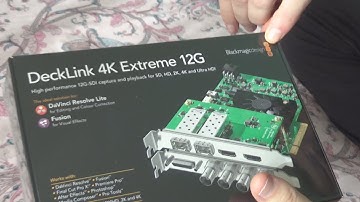 Unboxing and test of Blackmagic Design Decklink 4K Extreme 12G Framegrabber