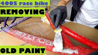 Removing Old Paint From My Cannondale F600 Mountain Bike. Striping Paint With SickBiker.