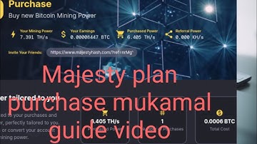 How to buy Majesty Hash mining power | Referral Commission Problem | Complete Guide Video|Urdu Hindi