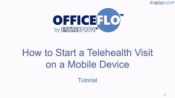 How to Start a Telehealth on a Mobile Device - Tutorial for Patients