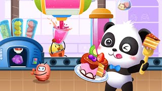 リトルパンダのスナック工場 |果物と砂糖 | 写真ゲームプレイビデオ |ベイビーバス ゲーム screenshot 2