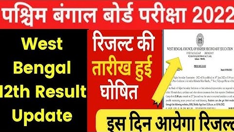Madhyamik result 2022 latest update Madhyamik result 2022 date IMadhyamik and HS result 2022 news