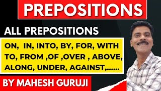 Prepositions in English grammar। All prepositions in Hindi। Fix prepositions.