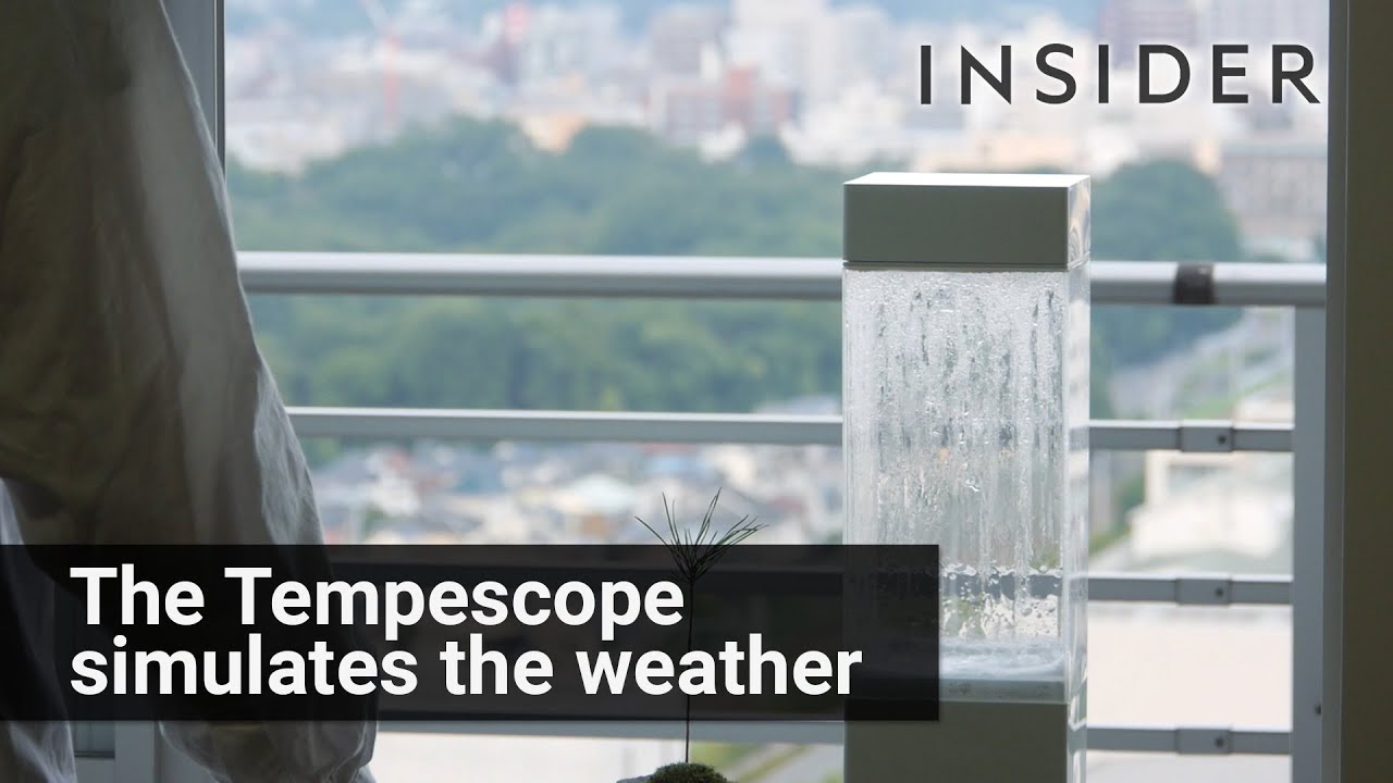 Tempescope The Tempescope simulates outside weather - YouTube