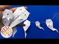 Origami Ghost DIY - Easy Paper Ghost Garland - Love this Easy Paper Ghost DIY