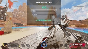 Apex Legends Scout of Action 110 on console with controller