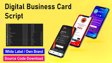 Digital Visiting Card source code latest PHP | Digital Business Card website source code