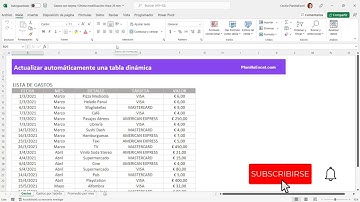 Cómo actualizar automáticamente las tablas dinámicas
