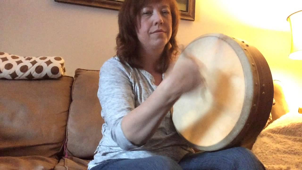 A girl and her bodhran. Song is Uncle Rat by Altan YouTube