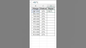 Menghitung Harga dengan Diskon di Excel itu MUDAH! #Shorts