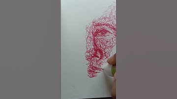 Easy Scribble Drawing  #drawingtutorial #easyscribbledrawing #scribble_art#howtodraw#drawingforkids