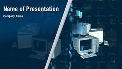 Computer Network PowerPoint Video Template Backgrounds - DigitalOfficePro #01169V