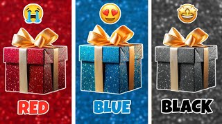 Choose Your Gift...! 🎁 Red, Blue or Black ❤️💙🖤 How Lucky Are You? 😱 Quiz Cat