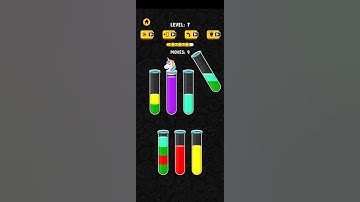 Color water sort 3d ||Level 7 || water sort puzzle game || Max Gaming Shakeel