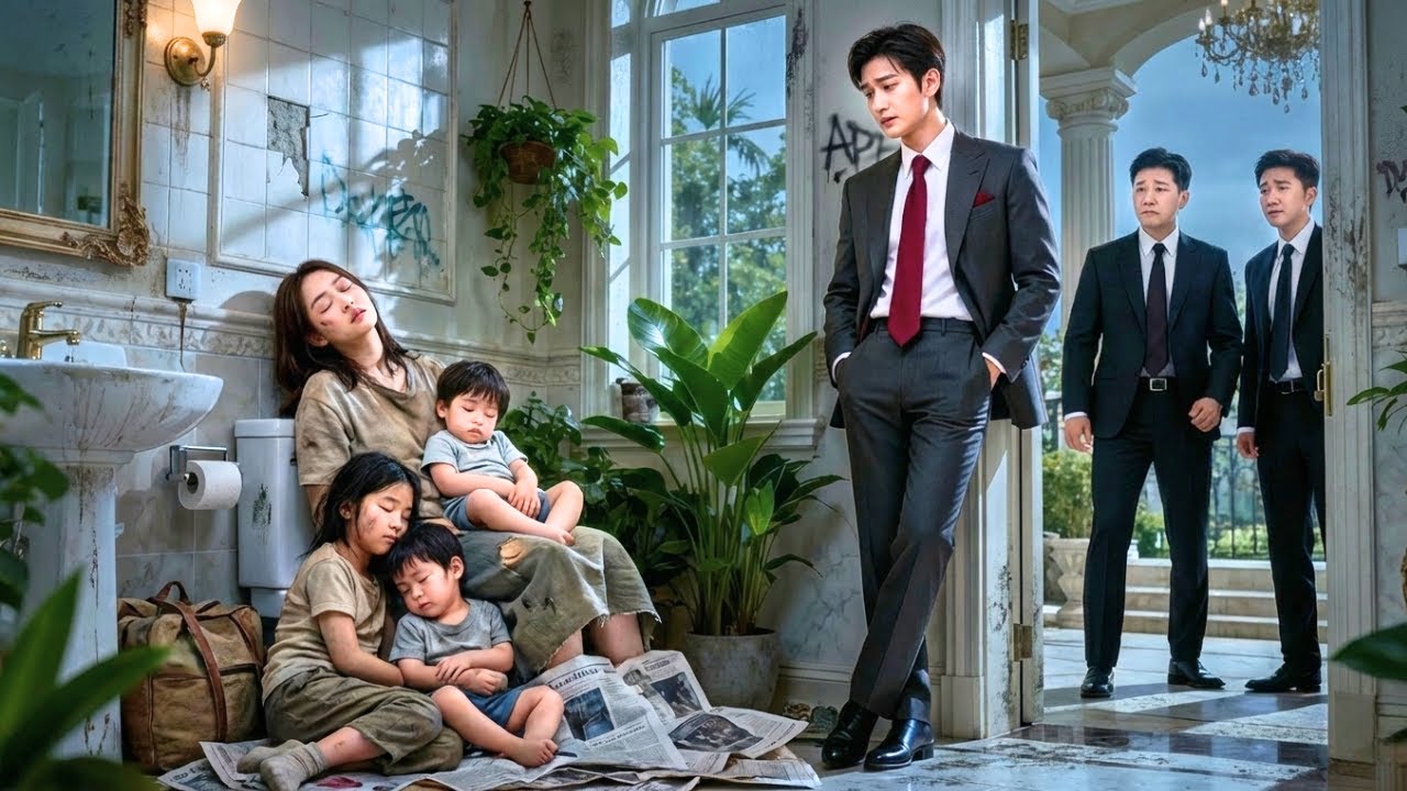 Madre Sin Hogar Duerme En Un Baño Con Sus Hijos — La Decisión Del CEO Conmueve A Todos