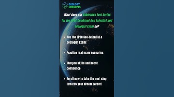 UPSC Combined Geo-Scientist (Main) Examination