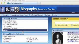 Biography Resource Center Baton Rouge Community College