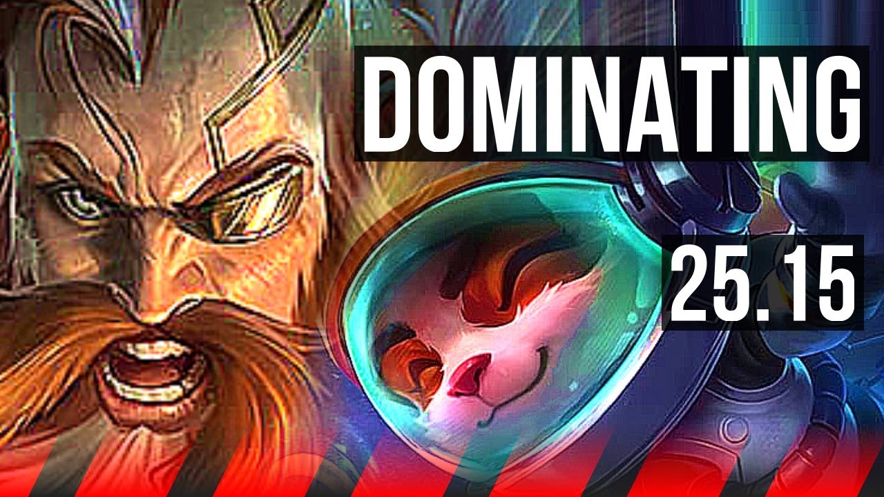 OLAF vs TEEMO (TOP) | 800+ games, Dominating | KR Diamond | 25.15