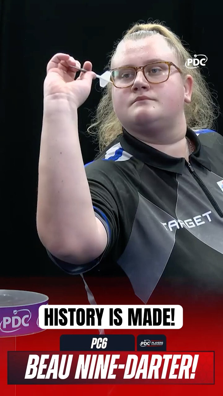BEAU'S HISTORIC NINE DARTER! 🤩 | 2026 Players Championship - YouTube