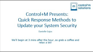 Celebrity Control+M Presents: Quick Response Methods to Update your System Security in Classic and UX Net Worth