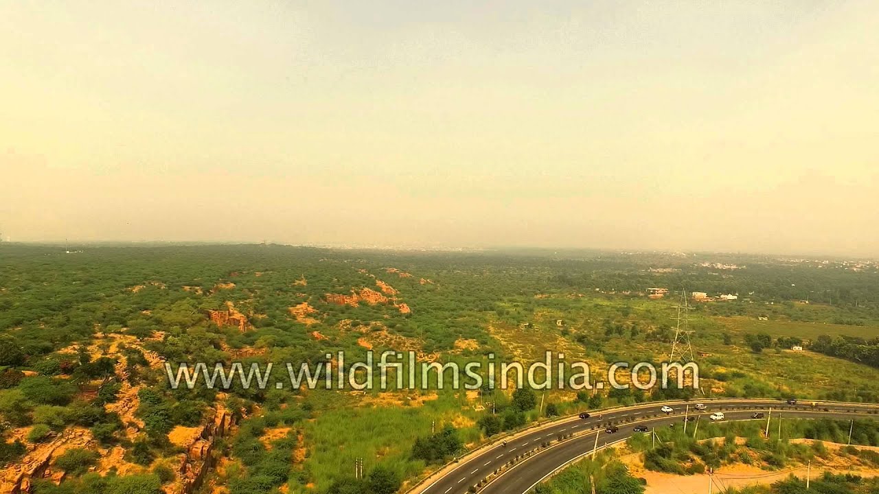 Aerial journey towards Gurgaon