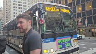 2014-2016 MCI Prevost X3-45 Bus #2526 on The Staten Island Bound SIM11 Express Bus To New Drop