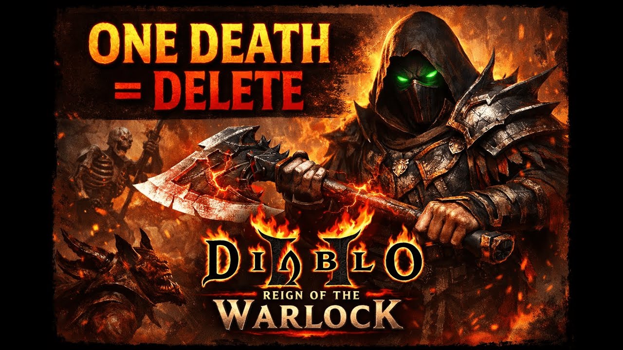 Hardcore Warlock RUN ⚔️ Cleave Build Leveling | Diablo 2: Reign of the Warlock