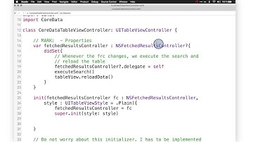 Displaying Core Data Objects in a Table