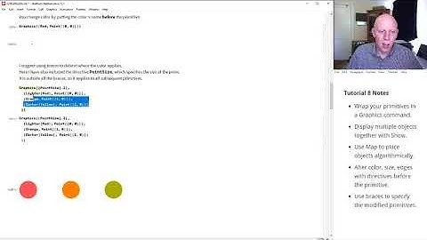Mathematica Tutorial 8 - The basics of 2D graphics. Part 1: Points and Colors