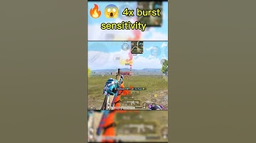 🔥 😱 4x burst sensitivity bgmi #shorts #gamin
