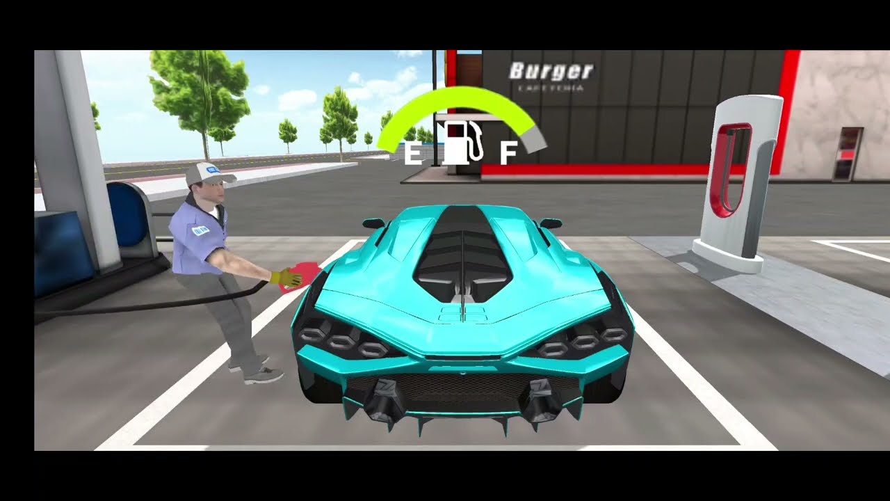 3D Driving Class Simulation - Funny Police Officer Refuel His Super Car Gas Crazy Driving Gameplay
