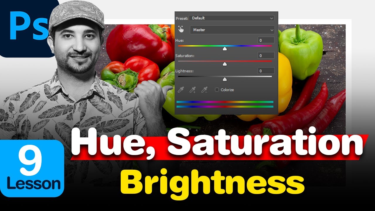 How to Use Hue & Saturation in Photoshop – 30 Days Challenge - YouTube