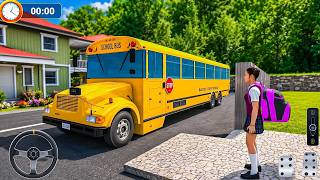 Virtual Girl High School Simulator - School Bus Driving Game 2026 - Android Gameplay screenshot 3