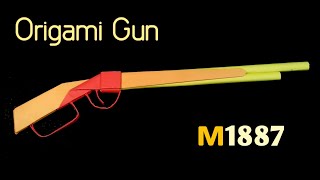 Origami gun M1887 | How to Make Paper M1887 Gun | How to Make Free Fire Gun with Paper