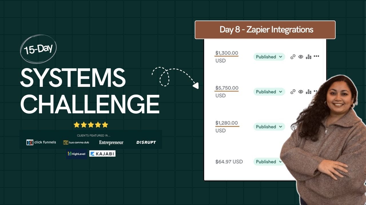 Day 8/15 - Time-saving Zapier Integrations for Coaches and Creators