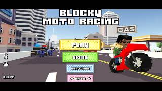 Blocky Moto Racing - game for Android and iOS screenshot 5
