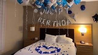 HOTEL ROOM BIRTHDAY DECORATIONS - YouTube