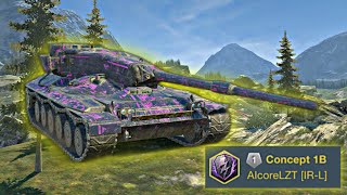 БОЙ ОТ ИГРОКА КОТОРЫЙ ТОП 1 ПО РБ НА CONCEPT 1b Tanks Blitz #tanksblitz #wotb