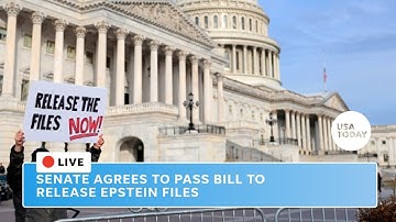 Watch live: Senate agrees to pass bill to release Jeffrey Epstein files
