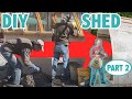 Styro Aircrete Garden Shed- Pouring and Packing the Walls