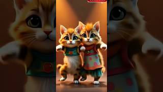 cat funny dance video #shorts  #aidance#cute  #cat #funny