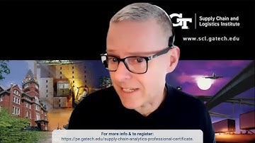 SCL: Supply Chain Analytics Professional Certificate Overview