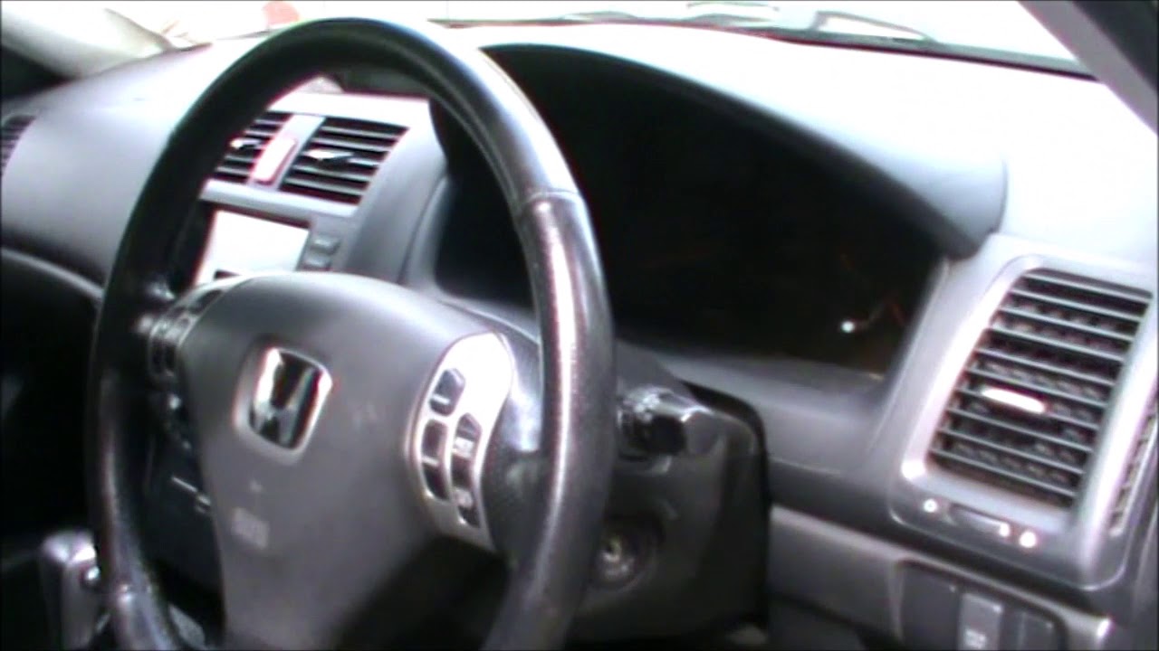 Honda Accord 2004 OBD2 port location - YouTube