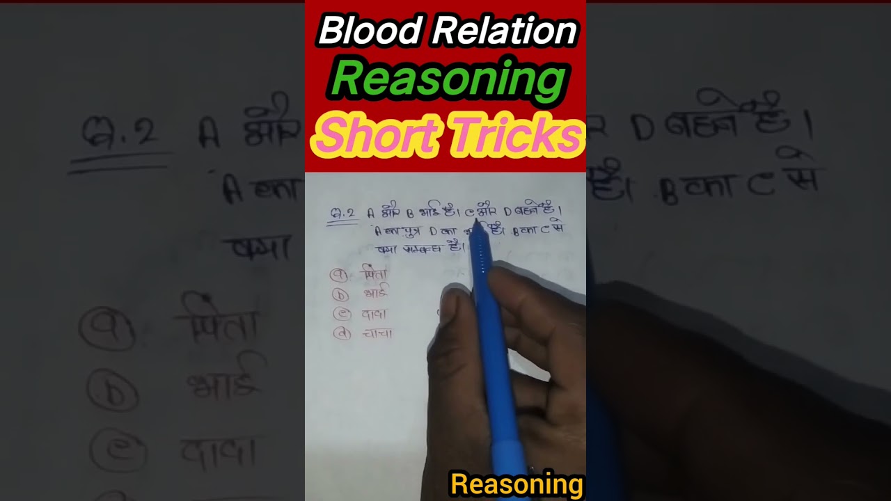 Coded Blood Relation | Blood Relation Short Tricks | Maths | 