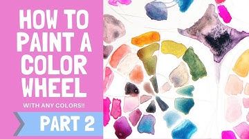 How to Paint a Color Wheel with Any Watercolors- Part 2 of 2