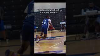 He is DUNKING on a 6'6 !! #shorts #nba #dunk